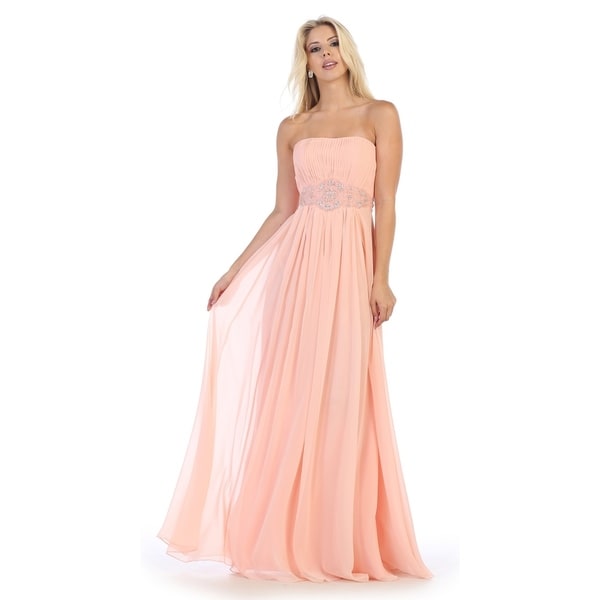 Simple Yet Beautiful Long Bridesmaids Dresses & Plus Size