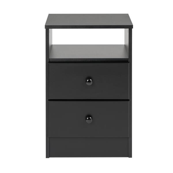 Shop Prepac Astrid 2 Drawer Nightstand Overstock 24184213 Crystal White