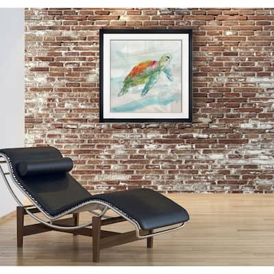 Turtle Tropics I -Framed Giclee Print