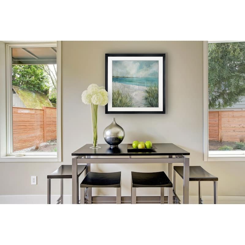 Coastal Fences -Framed Giclee Print