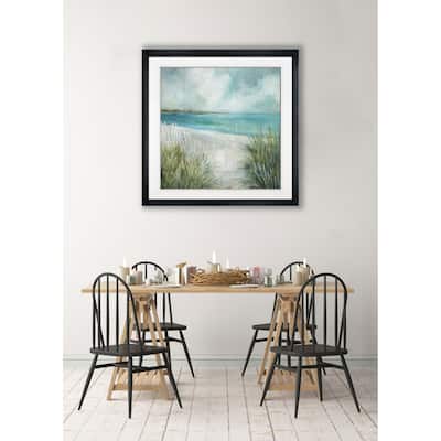 Coastal Fences -Framed Giclee Print