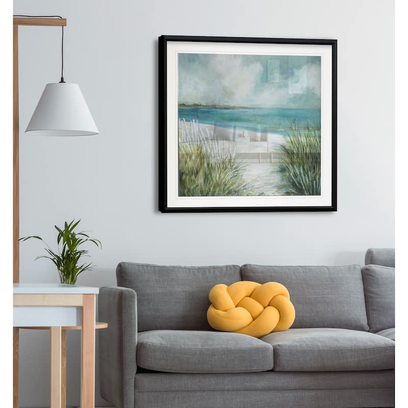 Coastal Fences -Framed Giclee Print
