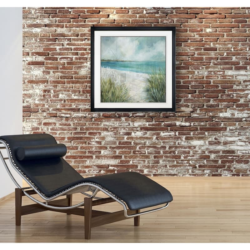 Coastal Fences -Framed Giclee Print