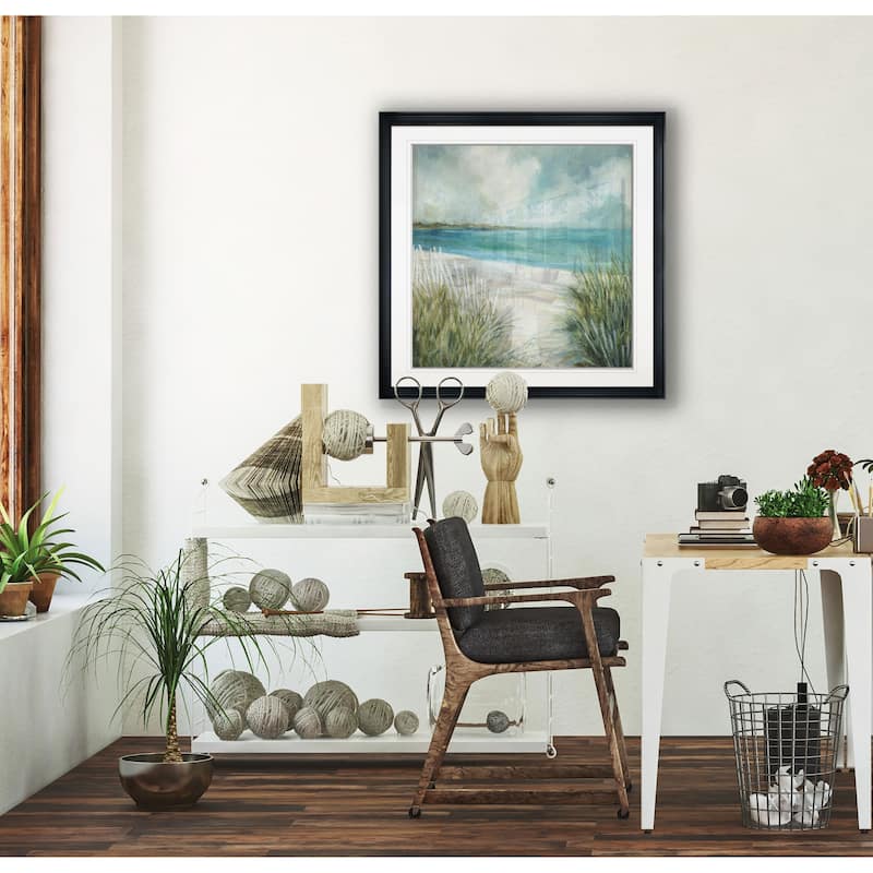 Coastal Fences -Framed Giclee Print