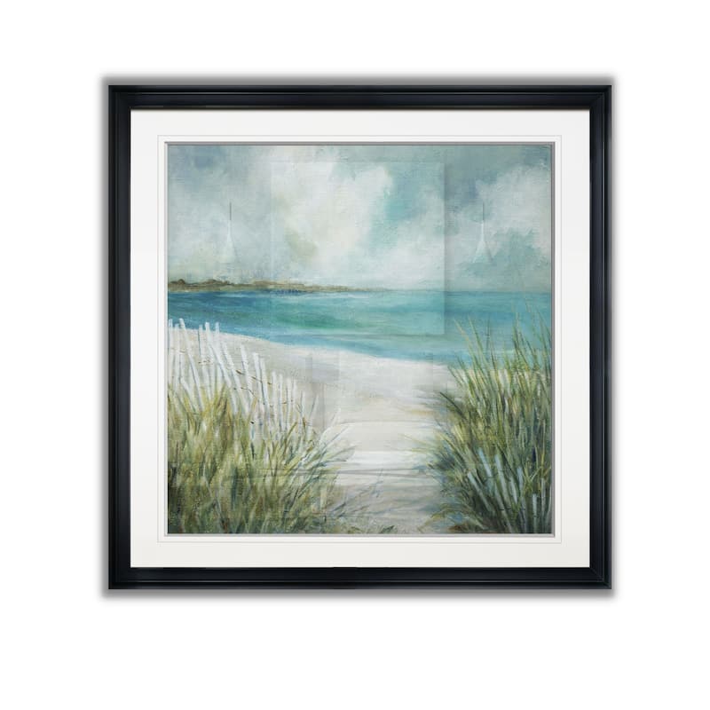 Coastal Fences -Framed Giclee Print