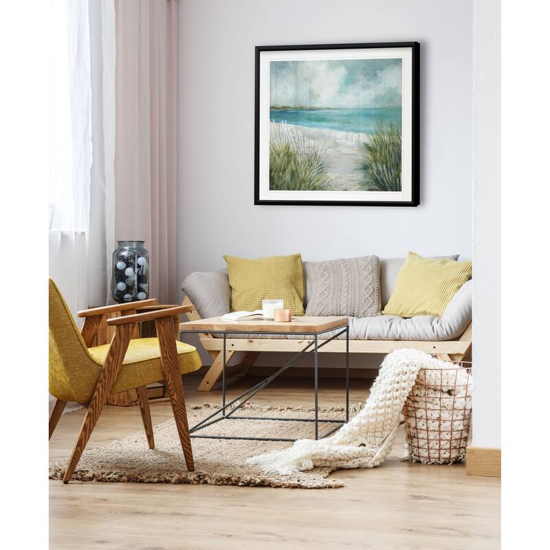 Coastal Fences -Framed Giclee Print