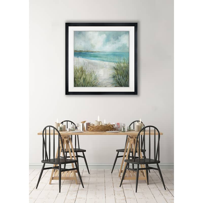 Coastal Fences -Framed Giclee Print
