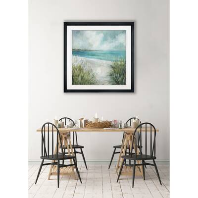 Coastal Fences -Framed Giclee Print