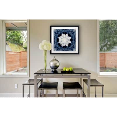 Indigo Kaleidoscope I -Framed Giclee Print