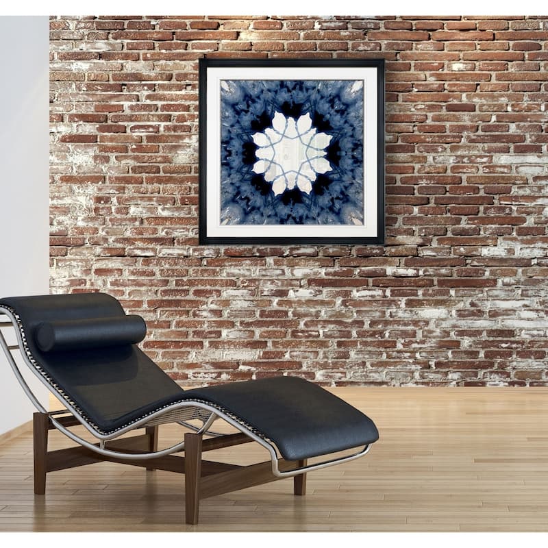 Indigo Kaleidoscope I -Framed Giclee Print