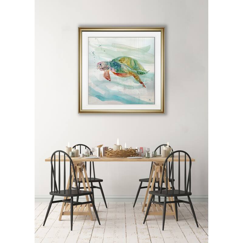 Turtle Tropics II -Framed Giclee Print