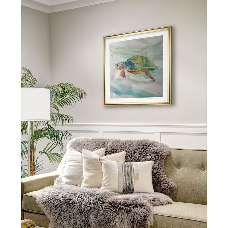 Turtle Tropics II -Framed Giclee Print