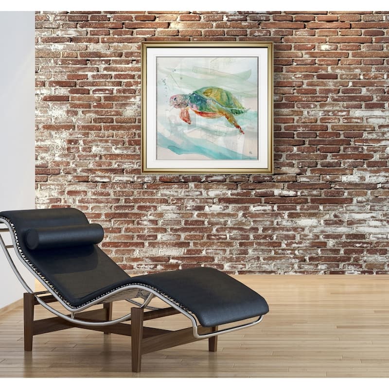 Turtle Tropics II -Framed Giclee Print