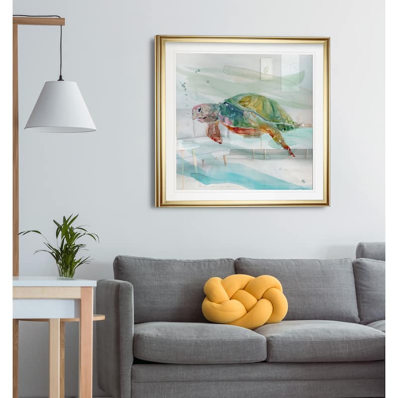 Turtle Tropics II -Framed Giclee Print