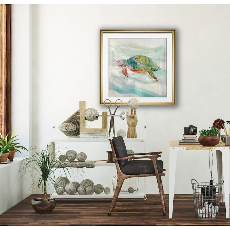 Turtle Tropics II -Framed Giclee Print