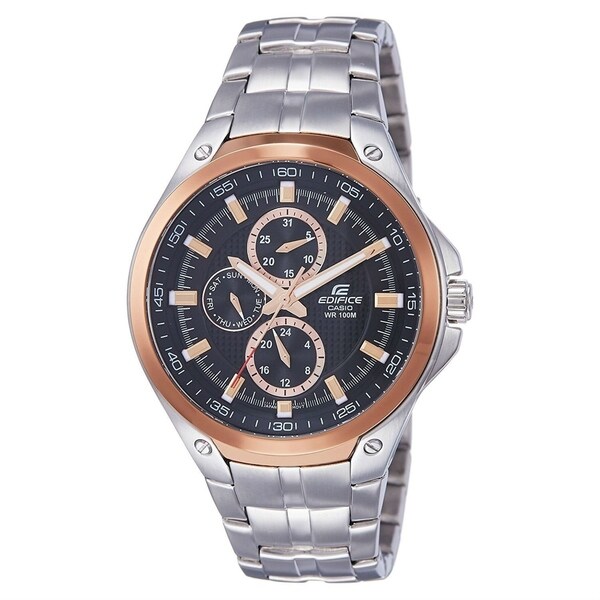 edifice casio stainless steel