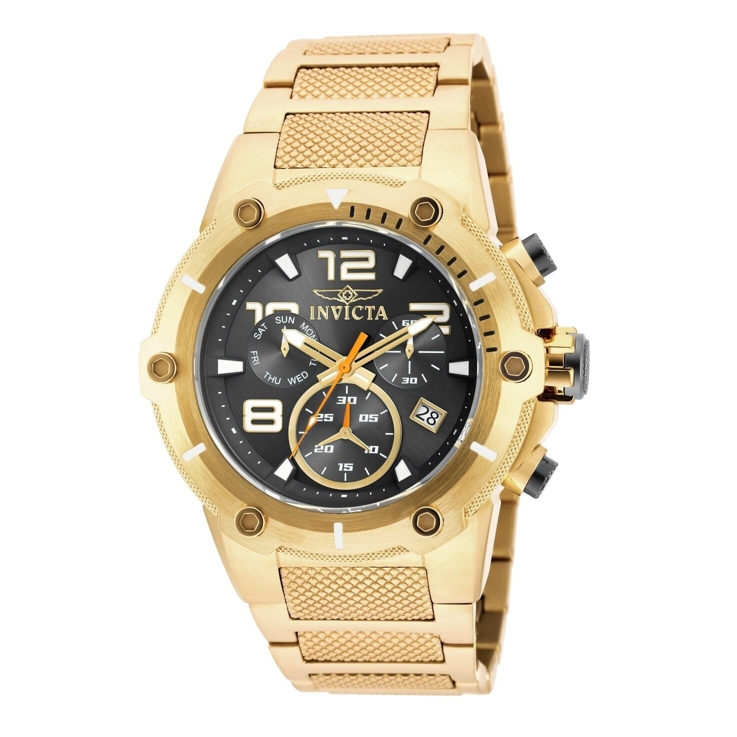 Invicta Men's 'Speedway' Gold-Tone Stainless Steel Watch