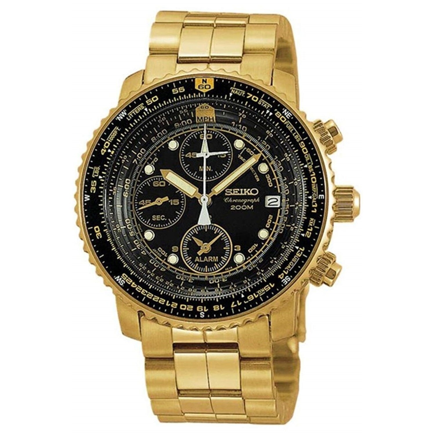 seiko chronograph gold
