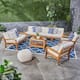 Option teak finish + beige cushion
