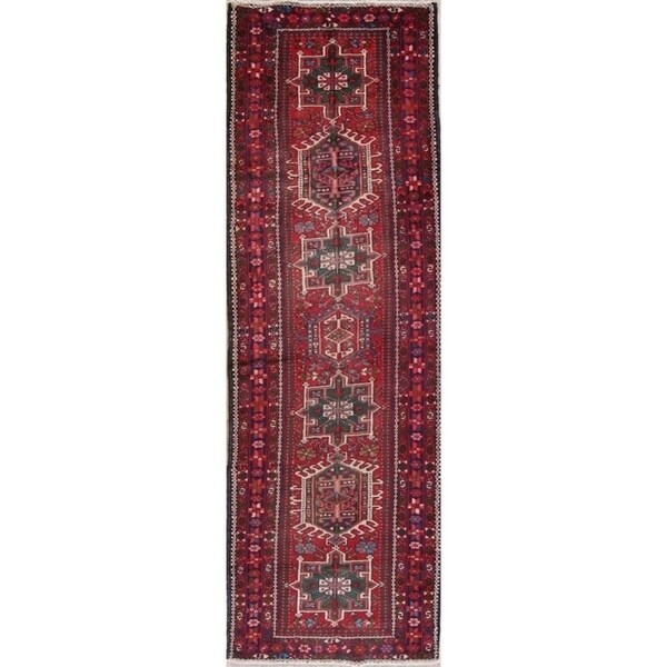 Copper Grove Kurikka Geometric Handmade Wool Heirloom Item Runner Rug - 10'11" x 3'6" runner