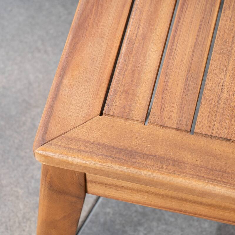 Grenada Outdoor Acacia Wood 9seater Sectional Sofa Chat Set by Christopher Knight Home Bed