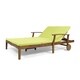 Perla Outdoor Acacia Wood Double Chaise Lounge by Christopher Knight Home - Thumbnail 20