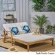 Perla Outdoor Acacia Wood Double Chaise Lounge by Christopher Knight Home - Thumbnail 11