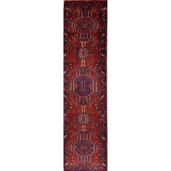 Copper Grove Liberec Hand Knotted Red Tribal Geometric Heriz Copper Grove Liberec Hand Knotted Red Tribal Geometric Heriz Persian Wool Heirloom Item Area Rug