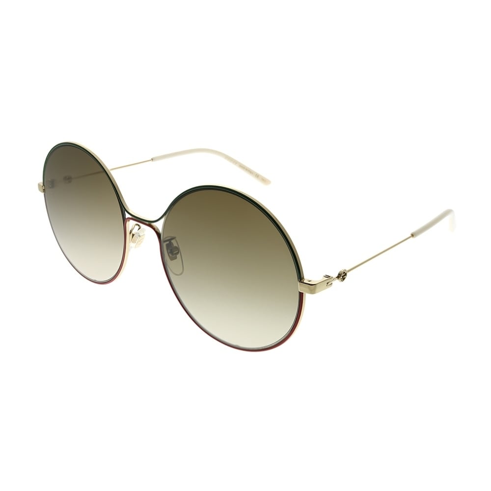 round gold frame sunglasses