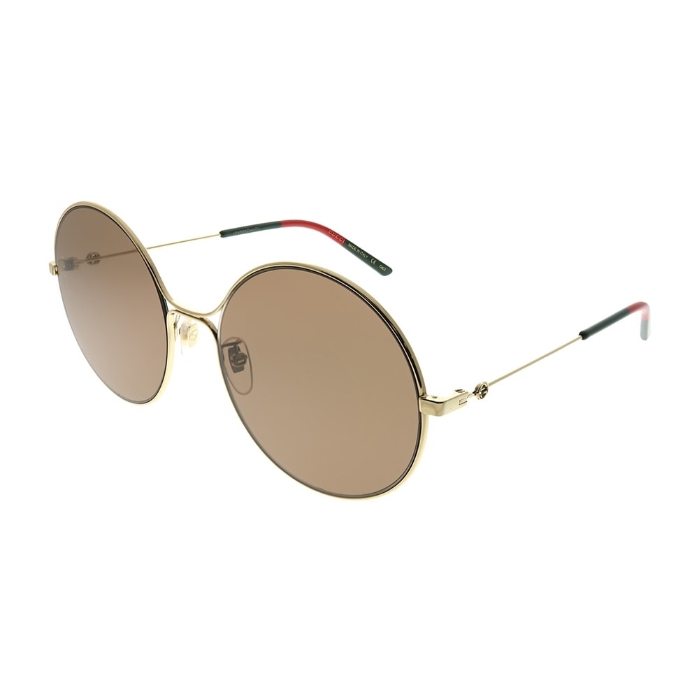 round gold frame sunglasses