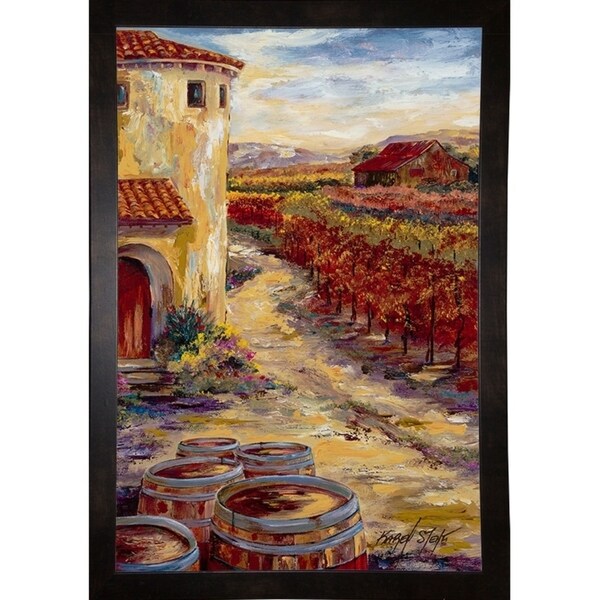 Oak Barrels-KARSTE86782 Print 22.75"x15.25" by Karen Stene