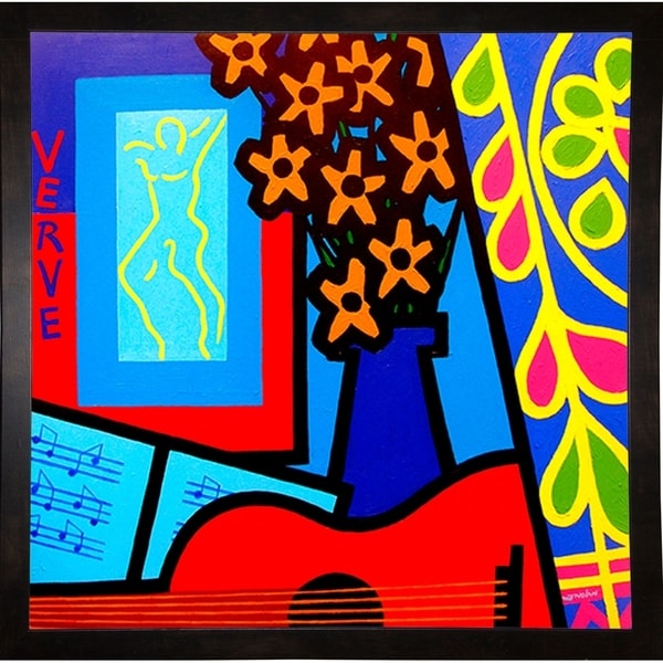 Still Life With Matisses Verve-JOHNOL125609 Print 6.75"x6.75" by John Nolan