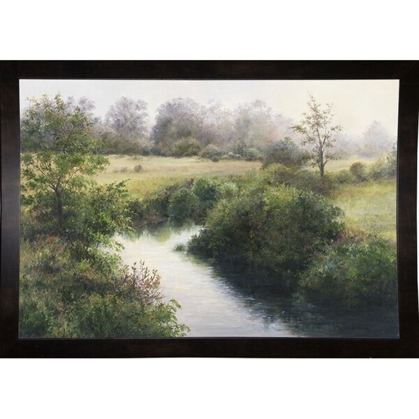 Battenkill River Bank-KATTHO64484 Print 20.75"x30" by Kathie Thompson