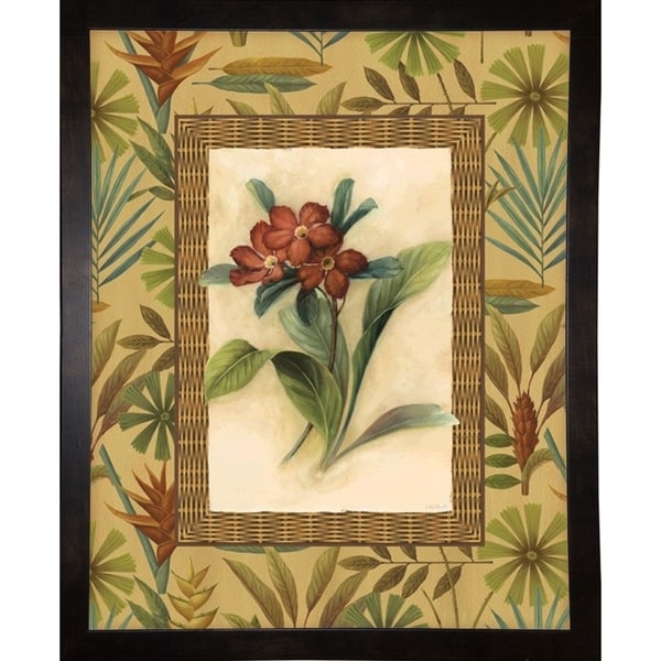 Flowers Of Paradise 3 - Gold 16X20-LISAUD67080 Print 20"x16" by Lisa Audit