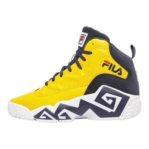 fila shoes gold and white