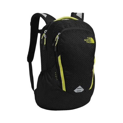 north face backpack black and green