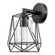 preview thumbnail 2 of 7, Sansa 1-Light Black Outdoor/Indoor Wall Sconce