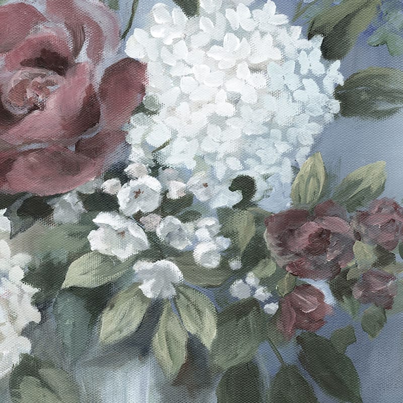 Hydrangea Arrangement Soft by Nan Wrapped Canvas Art Painting