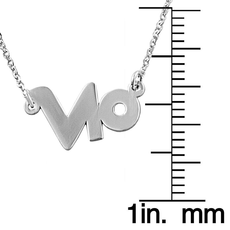 Rhodium Plated Sterling Silver Zodiac Necklace (18 inches)