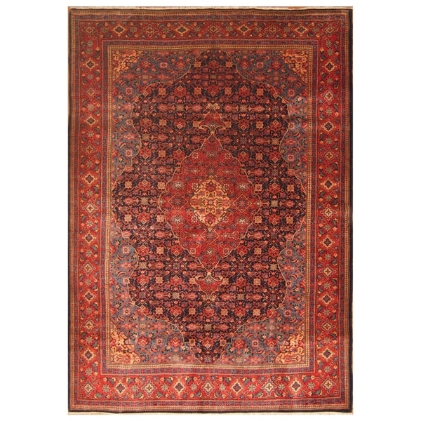 Handmade Mahal Wool Rug (India) - 8'5 x 12'