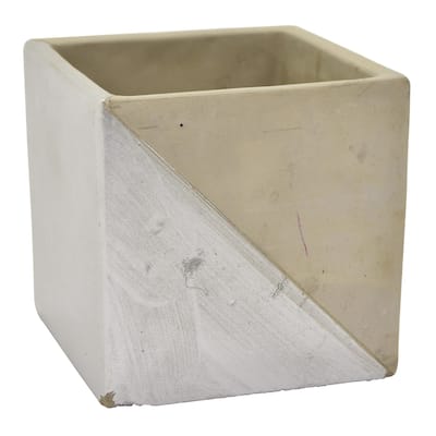 Three Hands 5.5 " Flower Pot - Gray & Silver - Silver