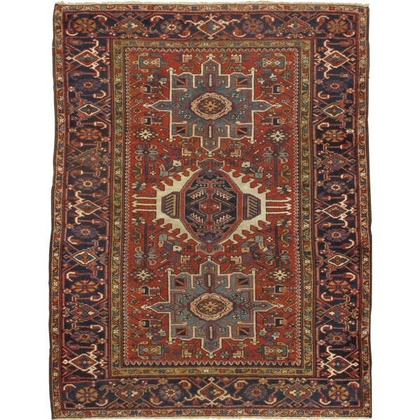 Pasargad DC Original Persian Karajeh Hand-Knotted - 4'10" x 6'3" - 4'10" x 6'3"