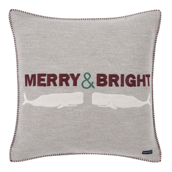 Nautica Merry And Bright Throw Pillow Nautica Merry And Bright Throw Pillow