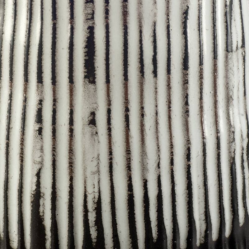 Tanami Dark Brown And White Ceramic Vase (Tall)