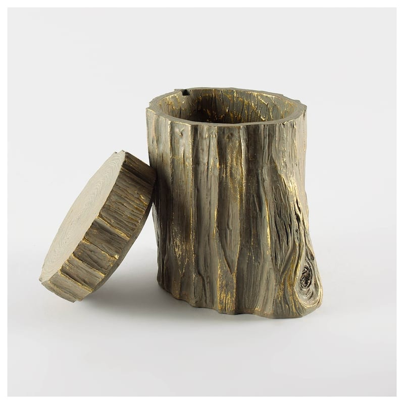 Willow I (Small) Brown Tree Stump Storage Box