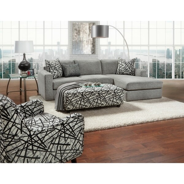Shop Bradley Pewter Chaise Sofa Sectional - On Sale - Overstock - 24203764