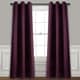 preview thumbnail 5 of 40, Lush Decor Absolute Blackout Window Curtain Panel Pair 38"w x 84"l - Plum