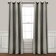 preview thumbnail 28 of 40, Lush Decor Absolute Blackout Window Curtain Panel Pair 38"w x 84"l - Dark Gray