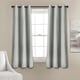 preview thumbnail 15 of 40, Lush Decor Absolute Blackout Window Curtain Panel Pair 38"w x 63"l - Light Gray