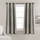 preview thumbnail 22 of 40, Lush Decor Absolute Blackout Window Curtain Panel Pair 38"w x 63"l - Dark Gray